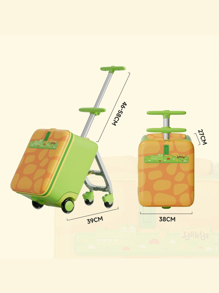 JoviKids 3-in-1 Ride On Luggage – JoyRide Kids Suitcase & Stroller - Green Jovikids Mama's Joy