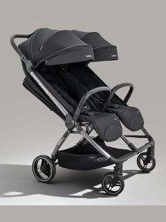 JoviKids Ayla Twin Pushchair – Lightweight Double Stroller with Compact Fold Black Jovikids Mama's Joy
