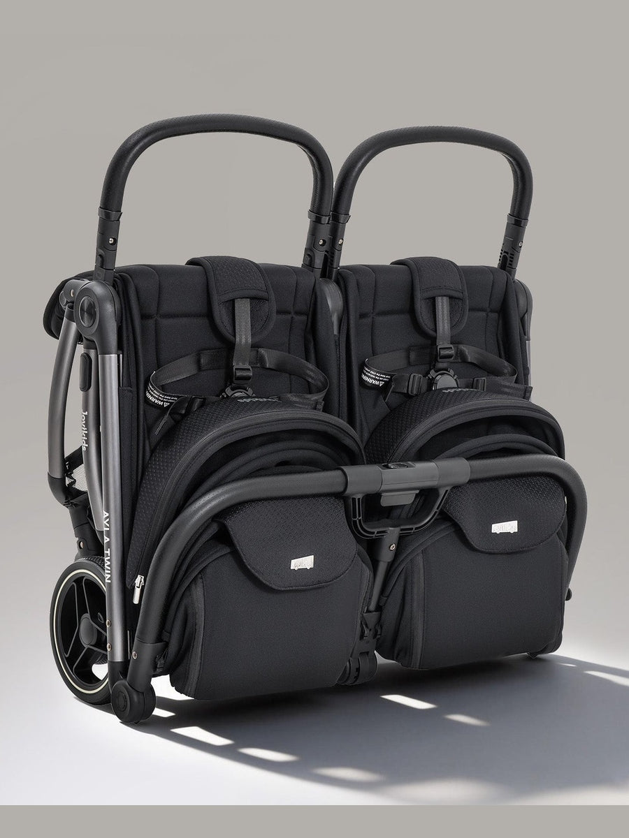 JoviKids Ayla Twin Pushchair – Lightweight Double Stroller with Compact Fold Black Jovikids Mama's Joy