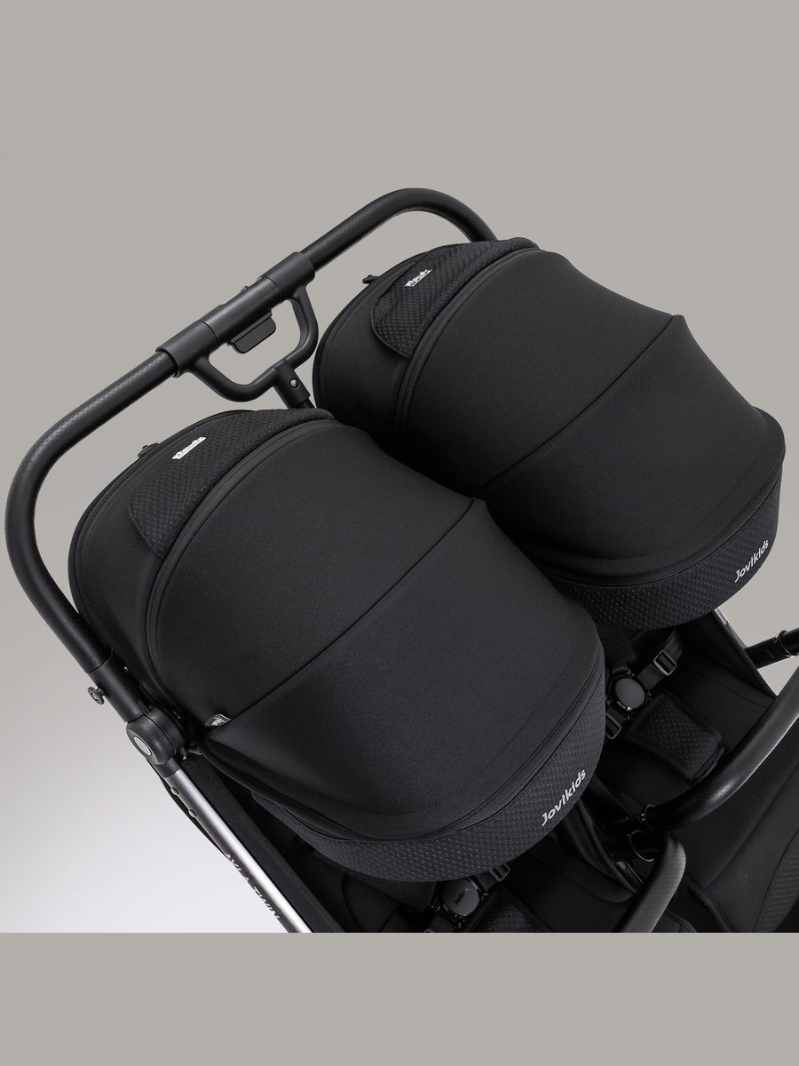 JoviKids Ayla Twin Pushchair – Lightweight Double Stroller with Compact Fold Black Jovikids Mama's Joy