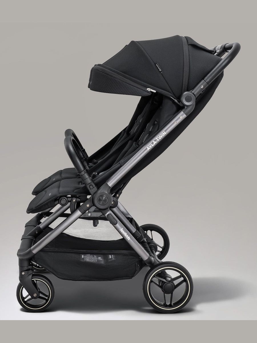JoviKids Ayla Twin Pushchair – Lightweight Double Stroller with Compact Fold Black Jovikids Mama's Joy