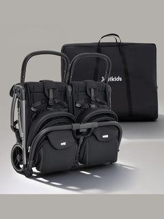 JoviKids Ayla Twin Pushchair – Lightweight Double Stroller with Compact Fold Black Jovikids Mama's Joy