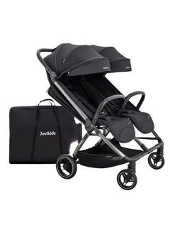 JoviKids Ayla Twin Pushchair – Lightweight Double Stroller with Compact Fold Black Jovikids Mama's Joy