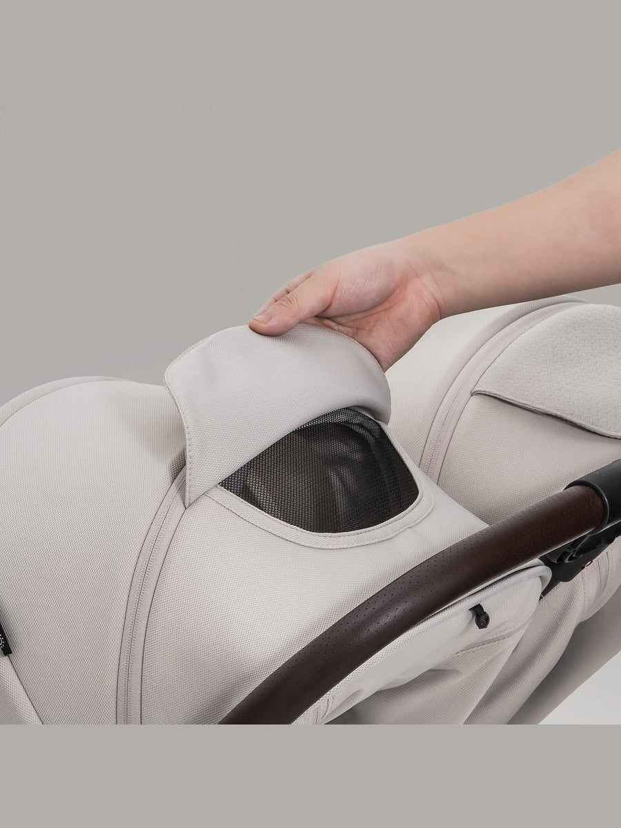 JoviKids Ayla Twin Pushchair – Lightweight Double Stroller with Compact Fold Beige Jovikids Mama's Joy