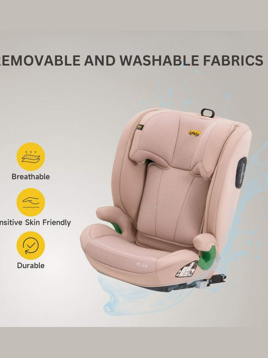 JoviKids Leon ISOFIX Booster Car Seat R129 i-Size Group 2/3 15 Months to 12 Years Rosewood Jovikids Mama's Joy