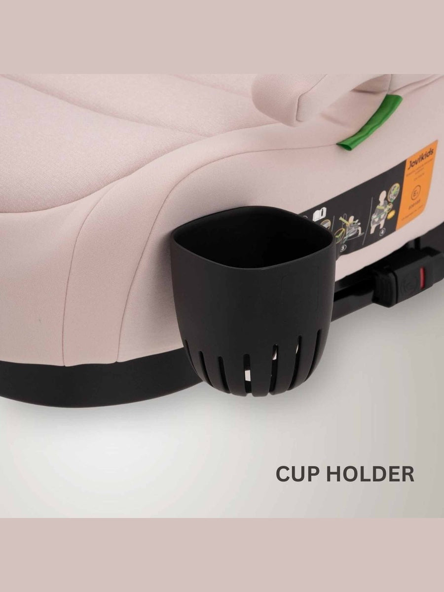 JoviKids Ohho+ i-Size Booster Seat for Car with ISOFIX and Cup Holder - Rosewood Jovikids Mama's Joy