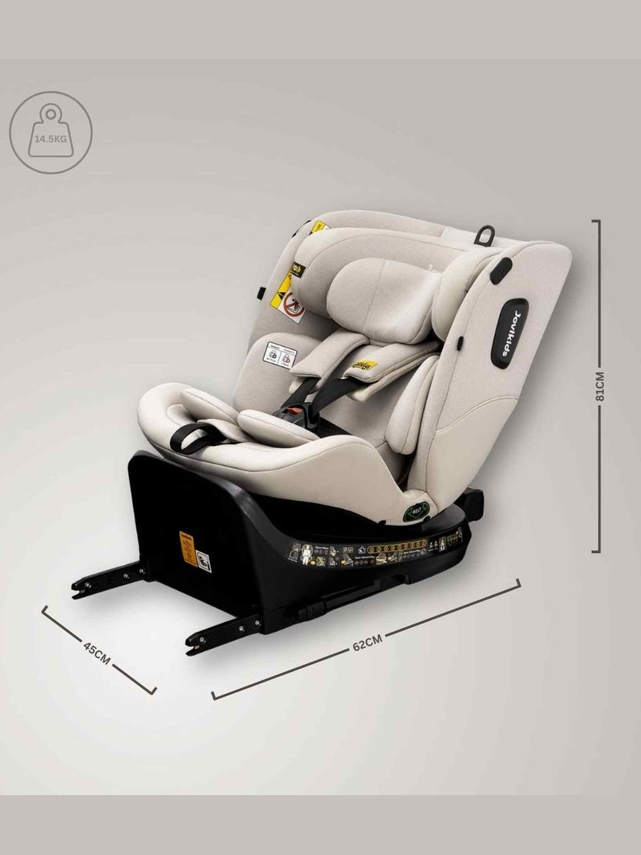 JoviKids Ranger 2 i-Size Car Seat with Leg Extension Cushion - Milkstone Jovikids Mama's Joy