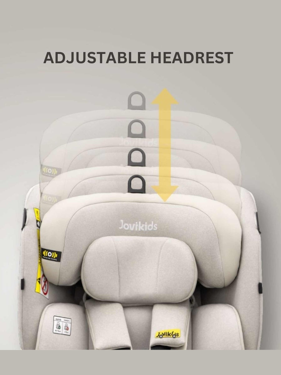 JoviKids Ranger 2 i-Size Car Seat with Leg Extension Cushion - Milkstone Jovikids Mama's Joy