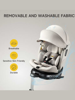 JoviKids Ranger 2 i-Size Car Seat with Leg Extension Cushion - Milkstone Jovikids Mama's Joy