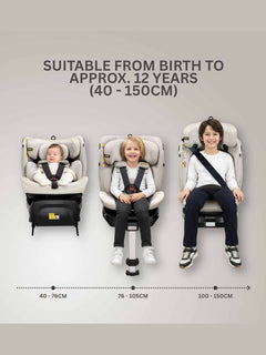 JoviKids Ranger 2 i-Size Car Seat with Leg Extension Cushion - Milkstone Jovikids Mama's Joy