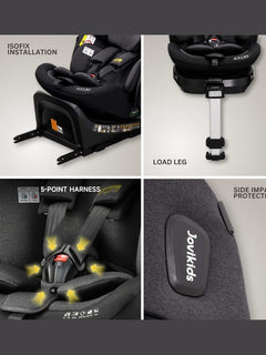 JoviKids Ranger 2 i-Size Car Seat with Leg Extension Cushion - Twilight Jovikids Mama's Joy