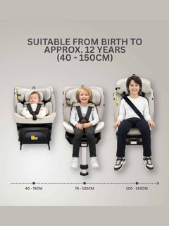 JoviKids Ranger 2 i-Size Car Seat with Leg Extension Cushion - Milkstone Jovikids Mama's Joy