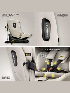 JoviKids Ranger TT 360 Spin ISOFIX Car Seat R129 i-Size Birth to 12 Years Milkstone Jovikids Mama's Joy