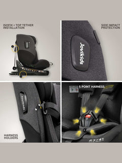 JoviKids Ranger TT Spin 360 Car Seat with ISOFIX - R129 i-Size Birth to 12 Years in Twilight Jovikids Mama's Joy