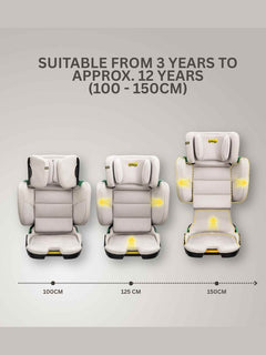 JoviKids Rober+ Folding i-Size Booster Car Seat 3–12 Years Milkstone Jovikids Mama's Joy
