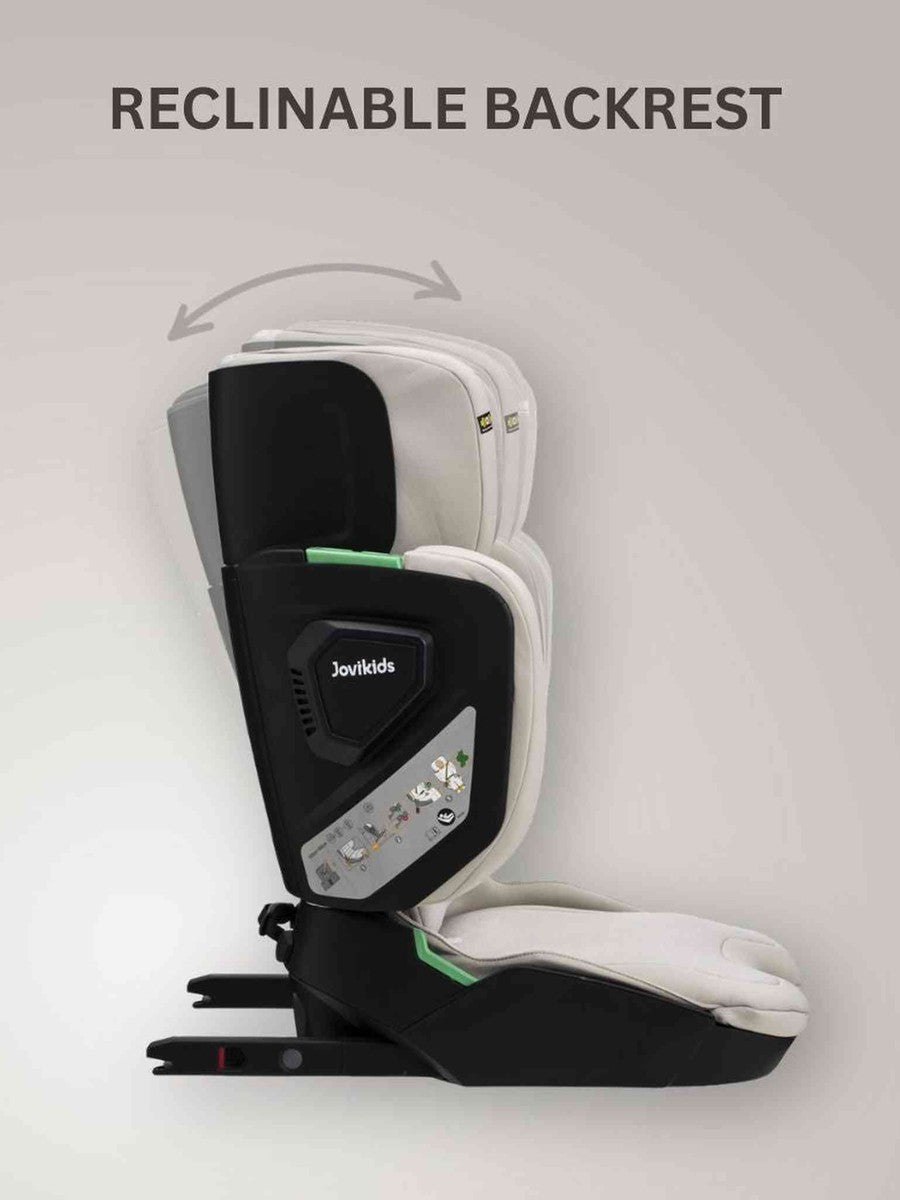 JoviKids Rober+ Folding i-Size Booster Car Seat 3–12 Years Milkstone Jovikids Mama's Joy