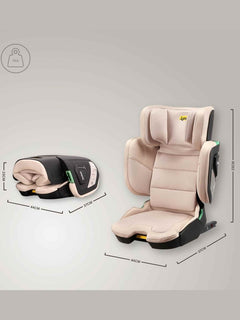 JoviKids Rober+ Folding i-Size Booster Car Seat 3–12 Years Rosewood Jovikids Mama's Joy