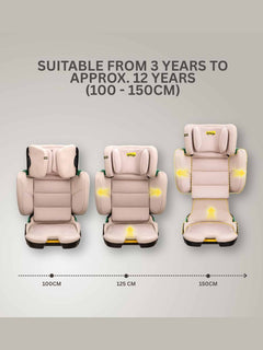 JoviKids Rober+ Folding i-Size Booster Car Seat 3–12 Years Rosewood Jovikids Mama's Joy