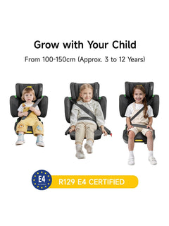 JoviKids Rober i-Size Portable Highback Booster Seat- Black Jovikids Mama's Joy