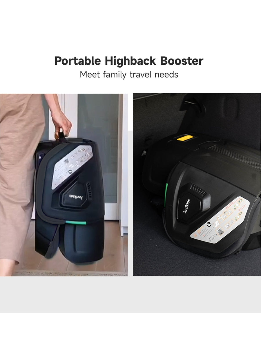 JoviKids Rober i-Size Portable Highback Booster Seat- Black Jovikids Mama's Joy