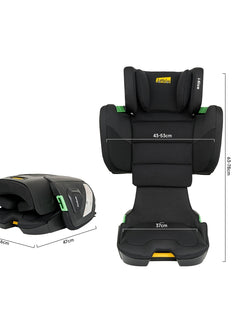 JoviKids Rober i-Size Portable Highback Booster Seat- Black Jovikids Mama's Joy