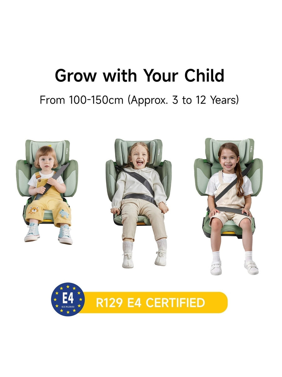 JoviKids Rober i-Size Portable Highback Booster Seat- Green Jovikids Mama's Joy