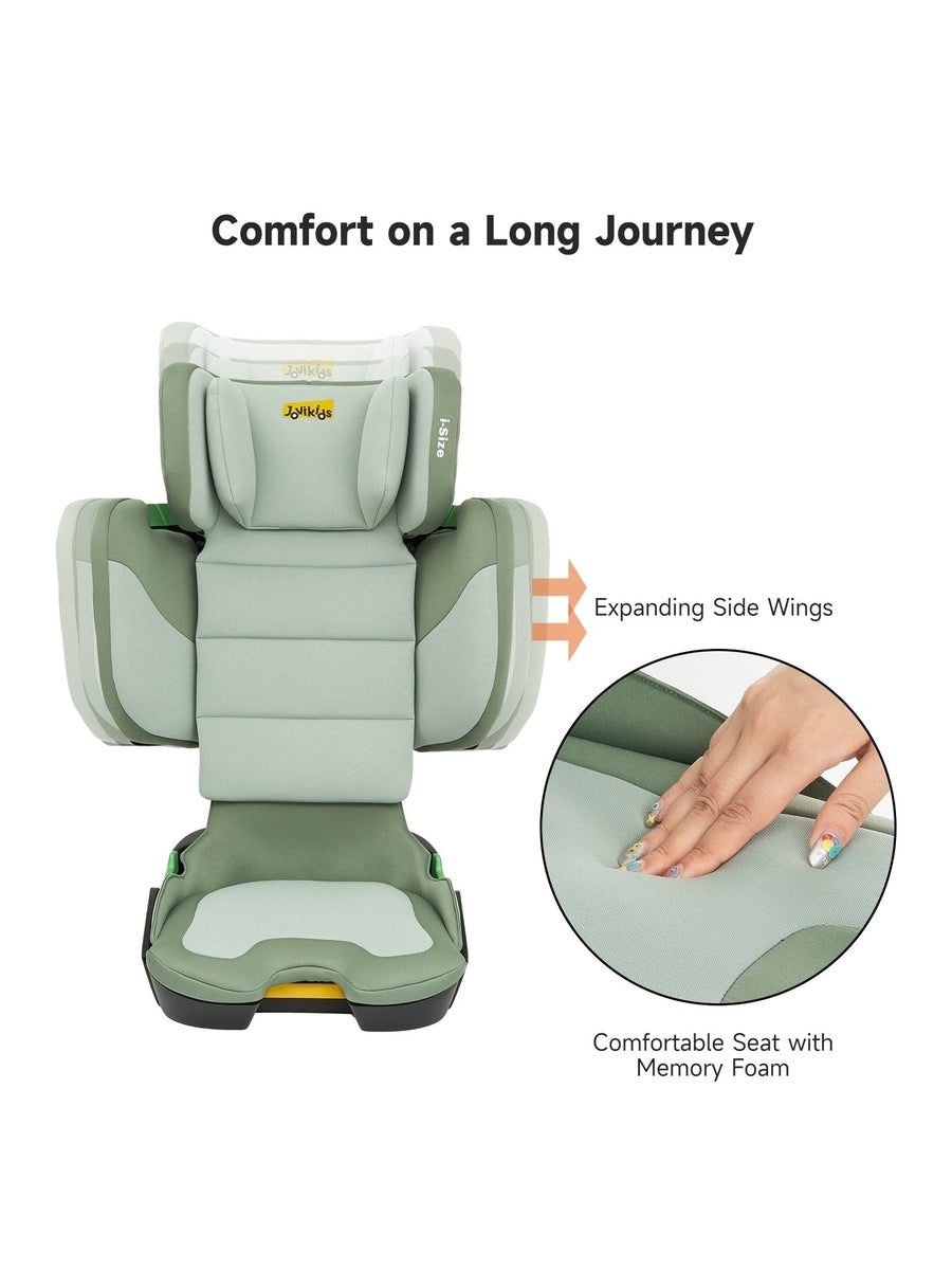JoviKids Rober i-Size Portable Highback Booster Seat- Green Jovikids Mama's Joy