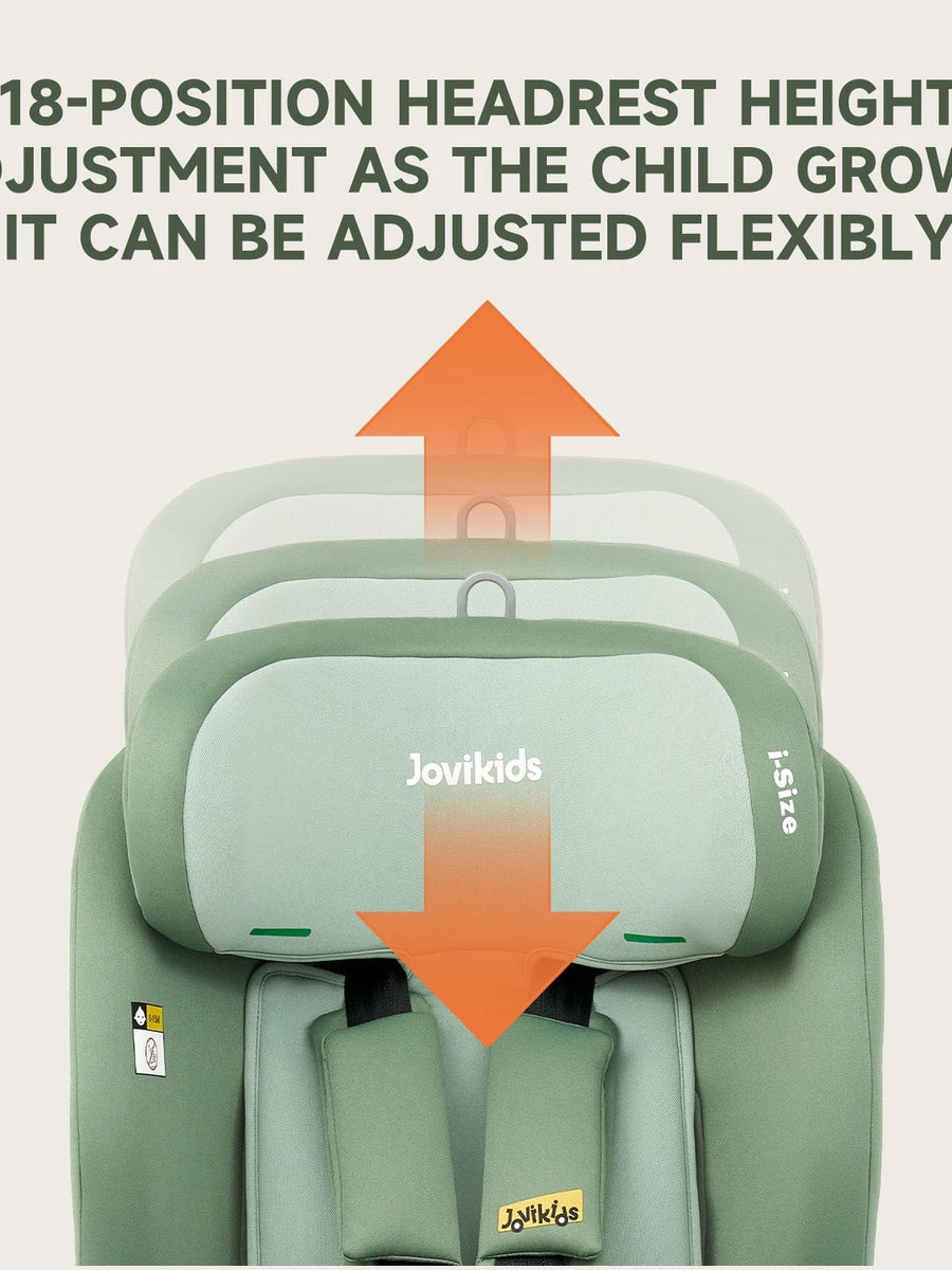 Jovikids CICI TT i-Size Child Seat 76–150cm - Green Jovikids Mama's Joy