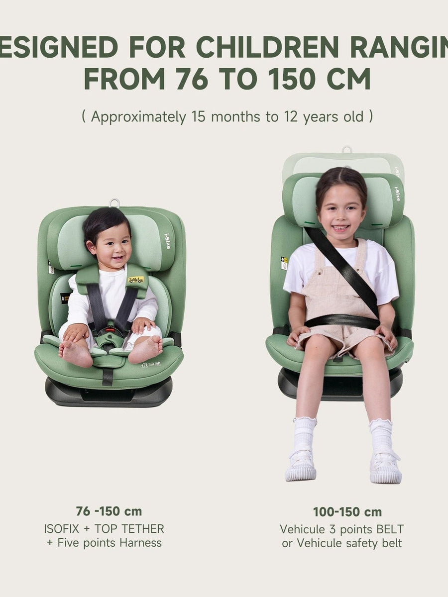 Jovikids CICI TT i-Size Child Seat 76–150cm - Green Jovikids Mama's Joy