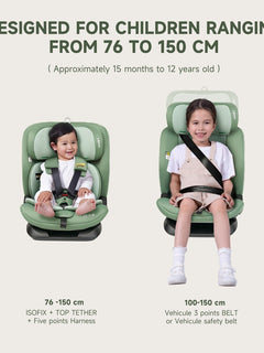 Jovikids CICI TT i-Size Child Seat 76–150cm - Green Jovikids Mama's Joy