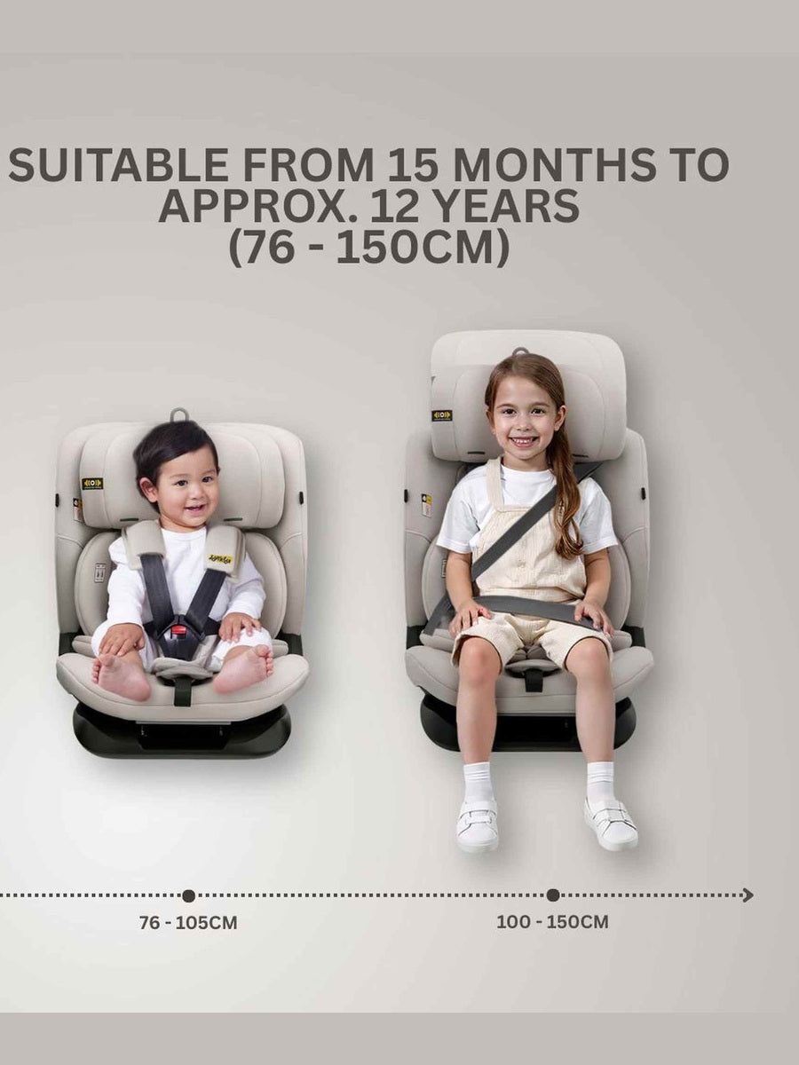 Jovikids CICI TT i-Size Child Seat 76–150cm - Milkstone Jovikids Mama's Joy