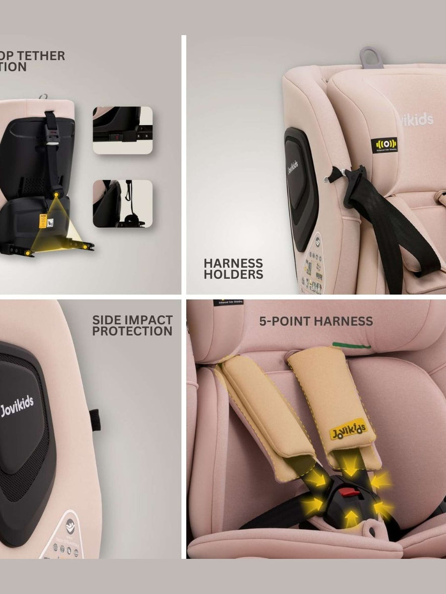 Jovikids CICI TT i-Size Child Seat 76–150cm - Rosewood Jovikids Mama's Joy