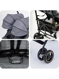 Jovikids Ezra Twin Umbrella Folding Stroller - Quiet Shade Jovikids Mama's Joy