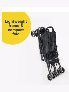 Jovikids Ezra Twin Umbrella Folding Stroller - Shadow Black Jovikids Mama's Joy