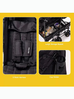 Jovikids Ezra Twin Umbrella Folding Stroller - Shadow Black Jovikids Mama's Joy