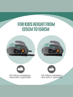 Jovikids OHHO i-Size Car Seat Booster, ISOFIX for Group 2/3 from 3 to 12 Years Jovikids Mama's Joy