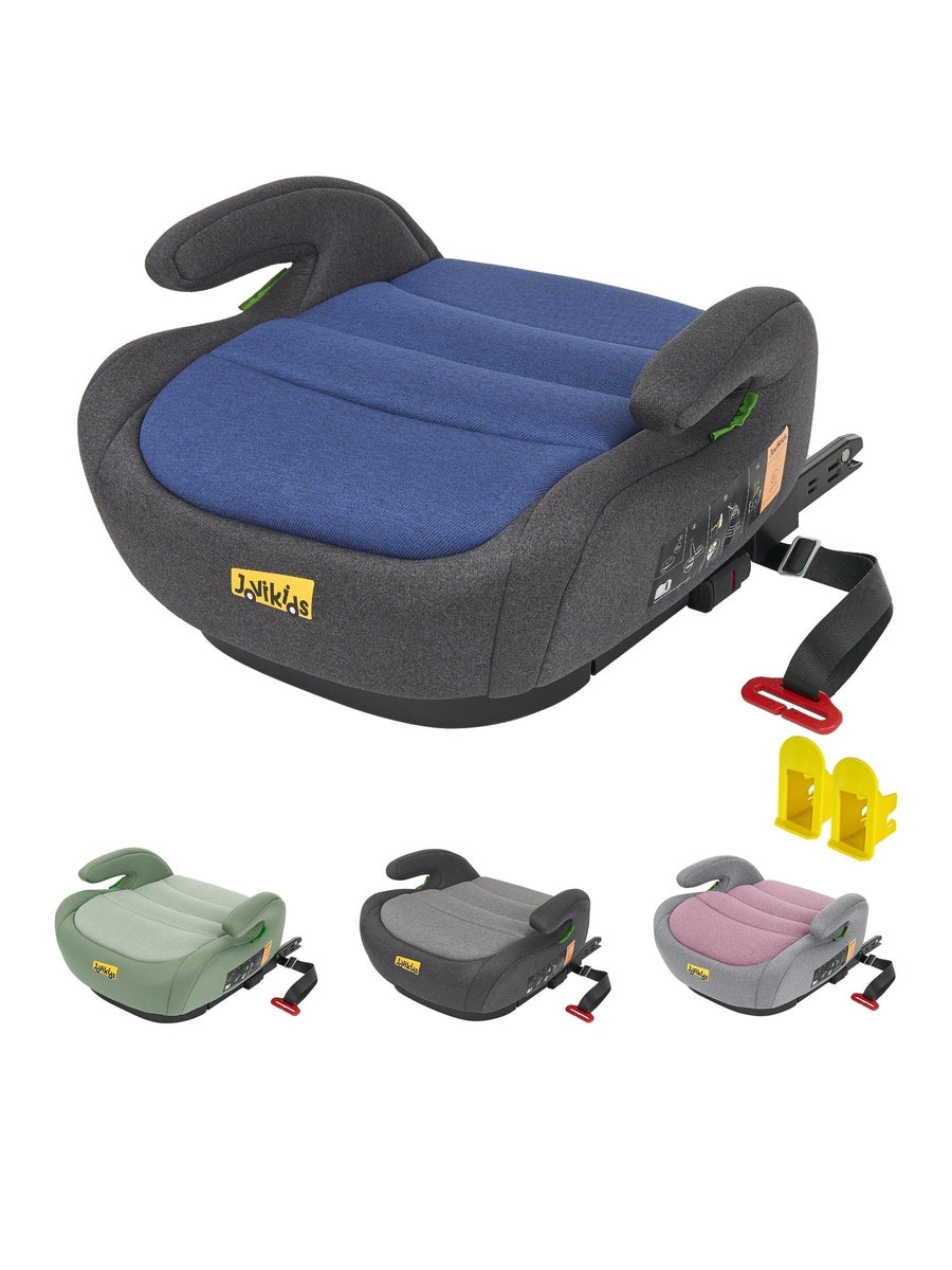 Jovikids OHHO + i-Size Car Seat Booster, ISOFIX from 3 to 12 Years- Blue