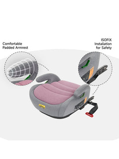Jovikids OHHO i-Size Car Seat Booster, ISOFIX from 3 to 12 Years- Pink Jovikids Mama's Joy