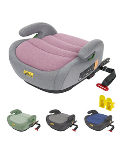 Jovikids OHHO i-Size Car Seat Booster, ISOFIX from 3 to 12 Years- Pink