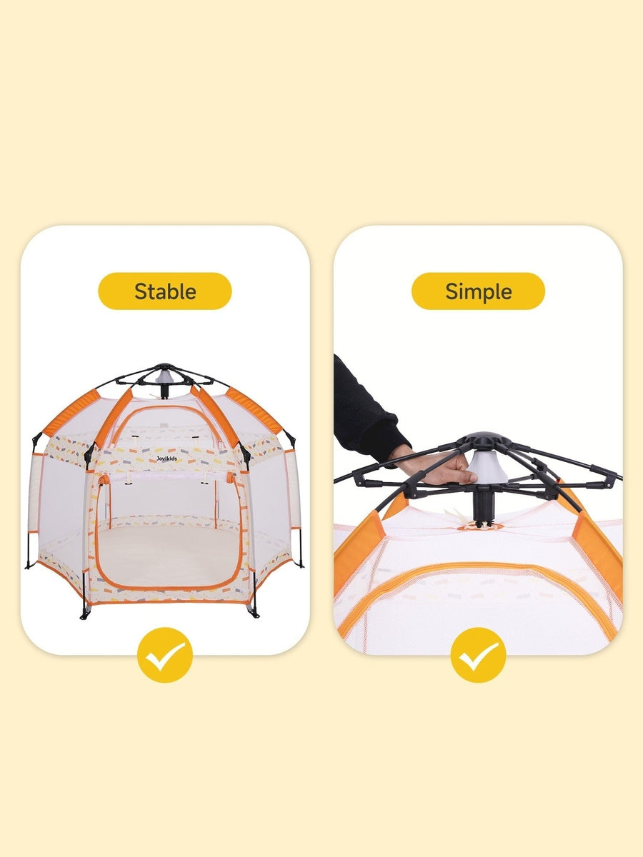 Jovikids Portable Play Tent – Pop-Up Kids Teepee Indoor & Outdoor - Beige Jovikids Mama's Joy