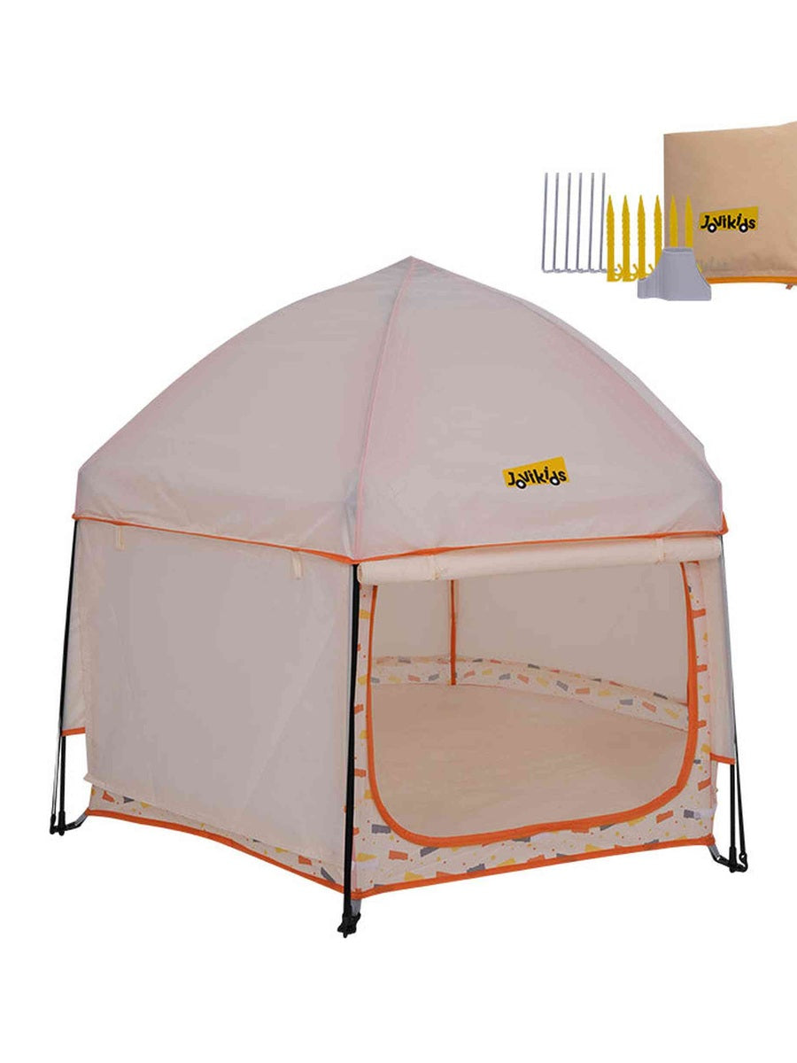 Jovikids Portable Play Tent – Pop-Up Kids Teepee Indoor & Outdoor - Beige Jovikids Mama's Joy