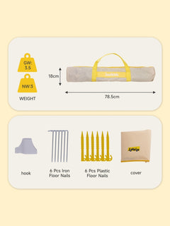 Jovikids Portable Play Tent – Pop-Up Kids Teepee Indoor & Outdoor - Green Jovikids Mama's Joy