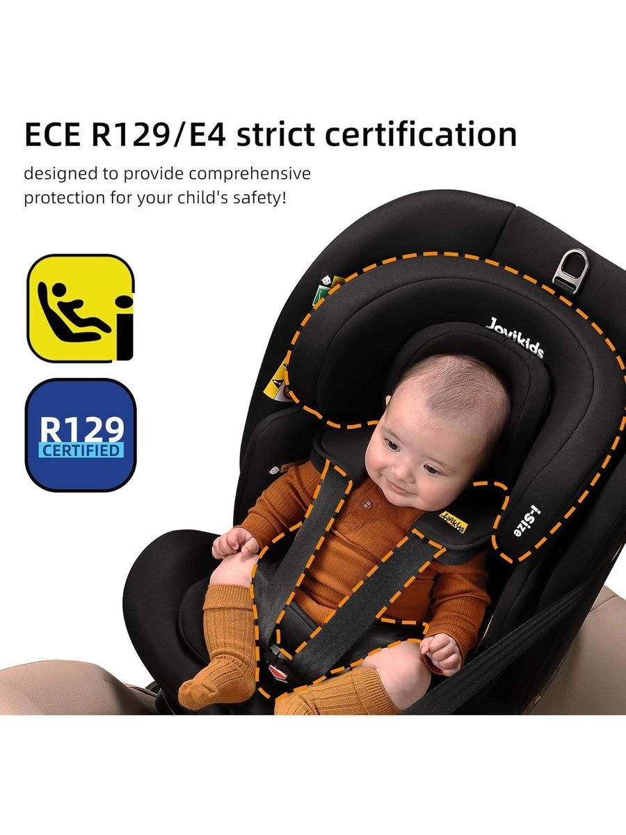 Jovikids Ranger TT 360° Swivel i-Size Car Seat 40-150cm Black Jovikids Mama's Joy