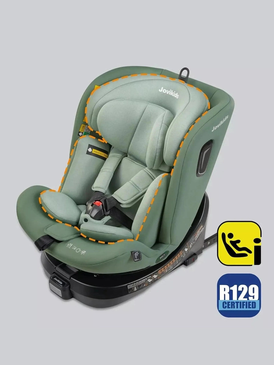 Jovikids i-Size 360° Rotating Car Seat with ISOFIX 40-150cm Baby Childs, Green Jovikids Mama's Joy