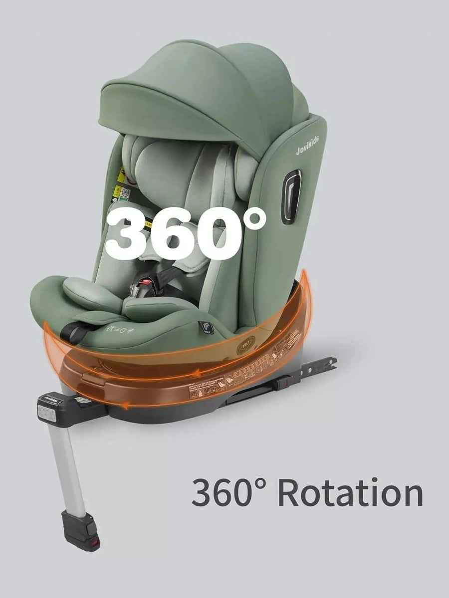 Jovikids i-Size 360° Rotating Car Seat with ISOFIX 40-150cm Baby Childs, Green Jovikids Mama's Joy