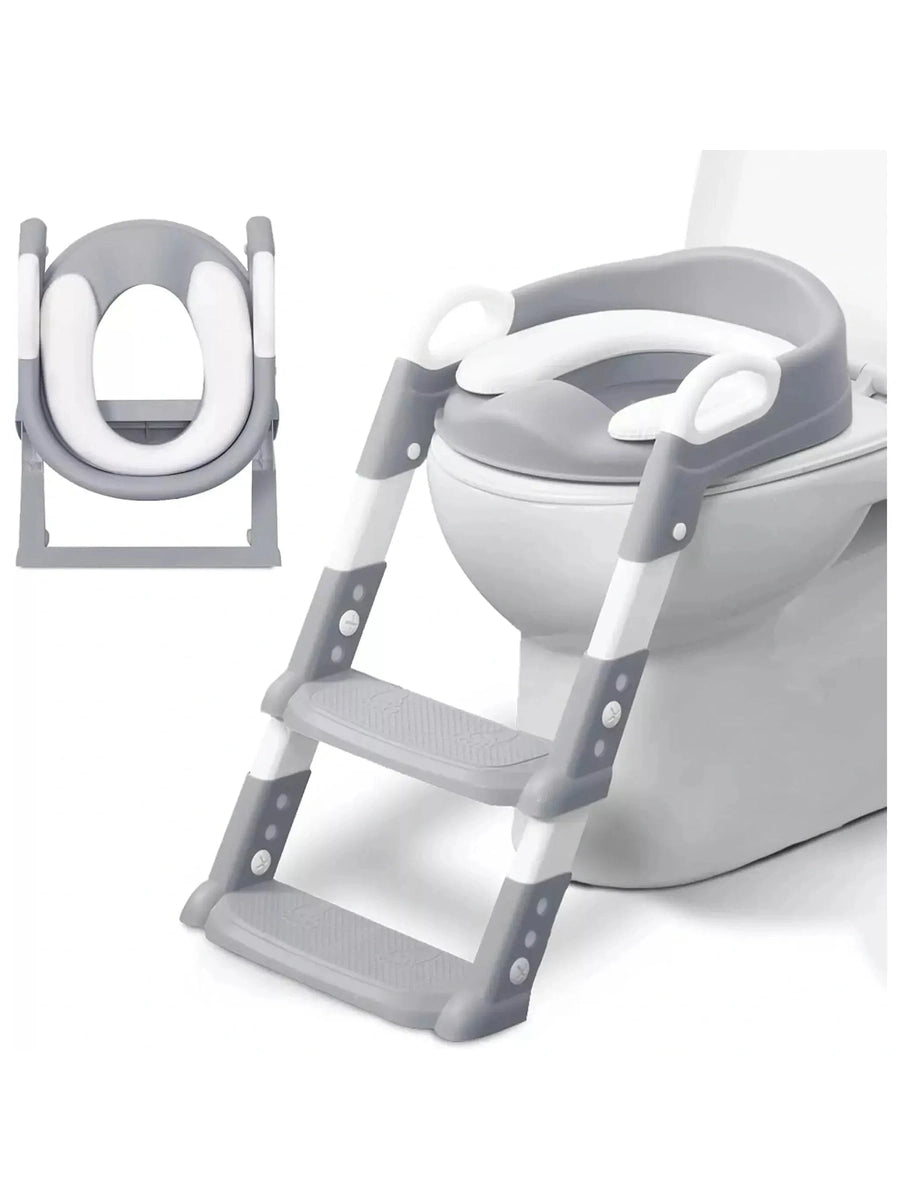 KIDOOLA Adjustable Potty Ladder Seat for Toilet Training with Steps - Handle Grey Kidoola Mama's Joy
