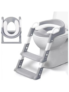 KIDOOLA Adjustable Potty Ladder Seat for Toilet Training with Steps - Handle Grey Kidoola Mama's Joy