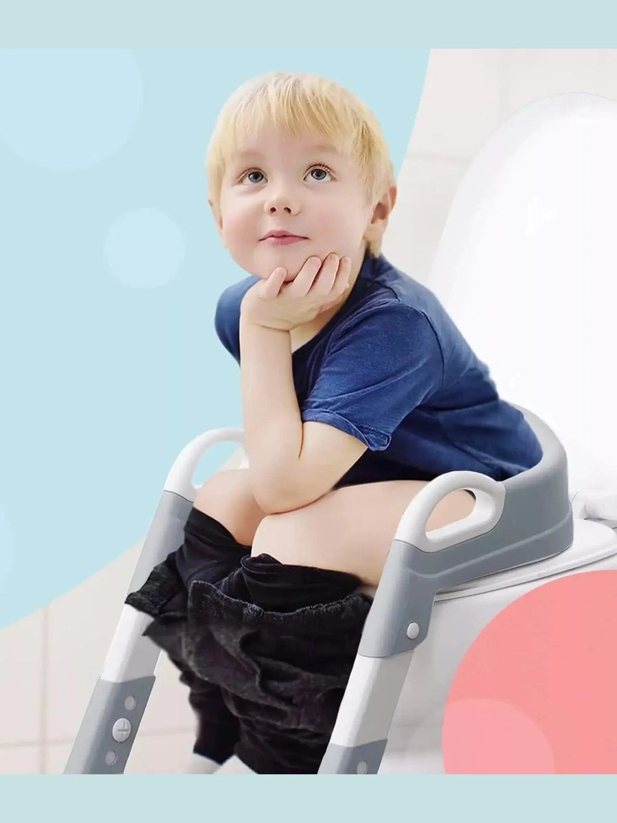 KIDOOLA Adjustable Potty Ladder Seat for Toilet Training with Steps - Handle Grey Kidoola Mama's Joy