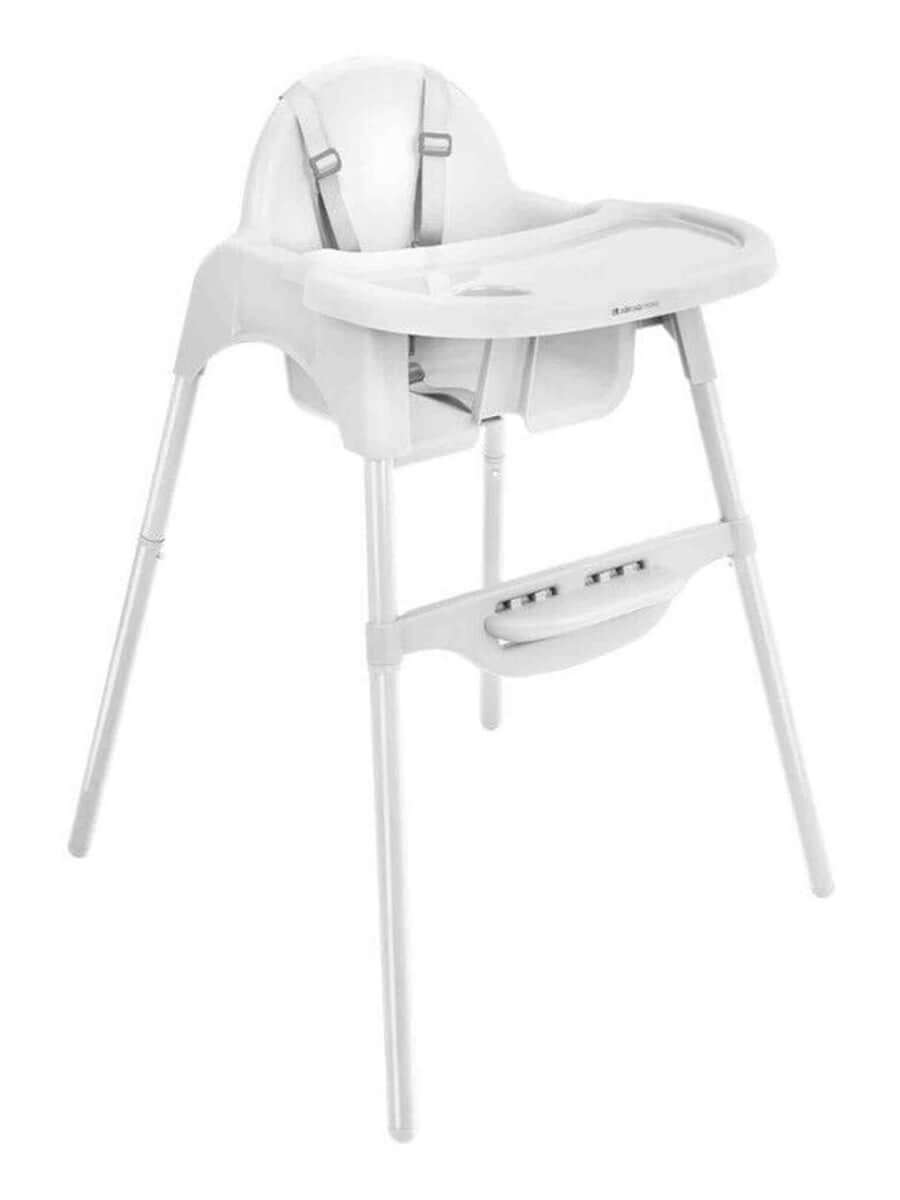KikkaBoo 2 in 1 Baby High & Low-Feeding Chair Jammy with Removable Tray - White KikkaBoo Mama's Joy
