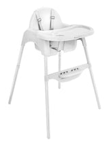 KikkaBoo 2 in 1 Baby High & Low-Feeding Chair Jammy with Removable Tray - White KikkaBoo Mama's Joy